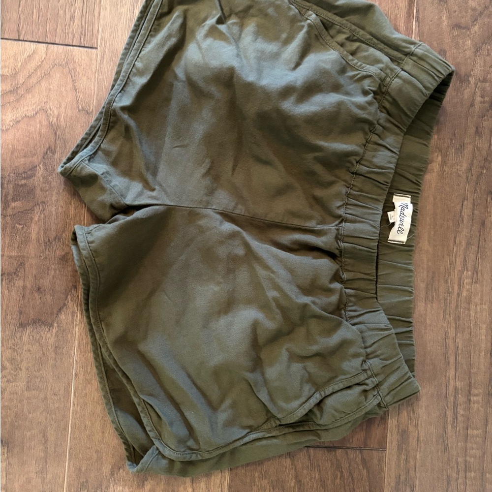 Madewell Olive Athletic Shorts
